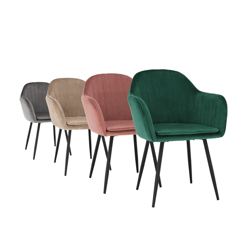 Casa si Gradina - Mobilier - Scaune si fotolii - Fotolii - Fotoliu de design, catifea Velvet gri maroniu Taupe, ZIRKON - Infinity.ro