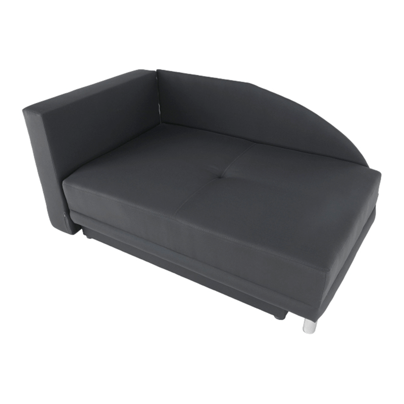 Casa si Gradina - Mobilier - Canapele si coltare - Canapele - Coltar extensibil, material textil gri-negru, stanga, LAUREL - Infinity.ro