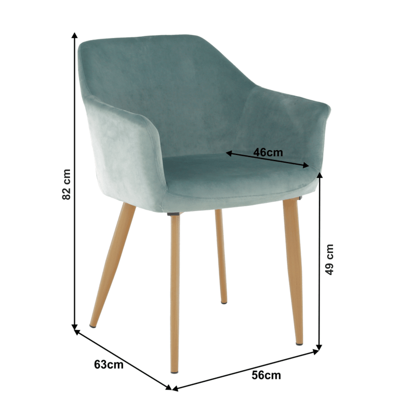 Casa si Gradina - Mobilier - Scaune si fotolii - Scaune - Scaun, material menta / fag, ODOVEL - Infinity.ro