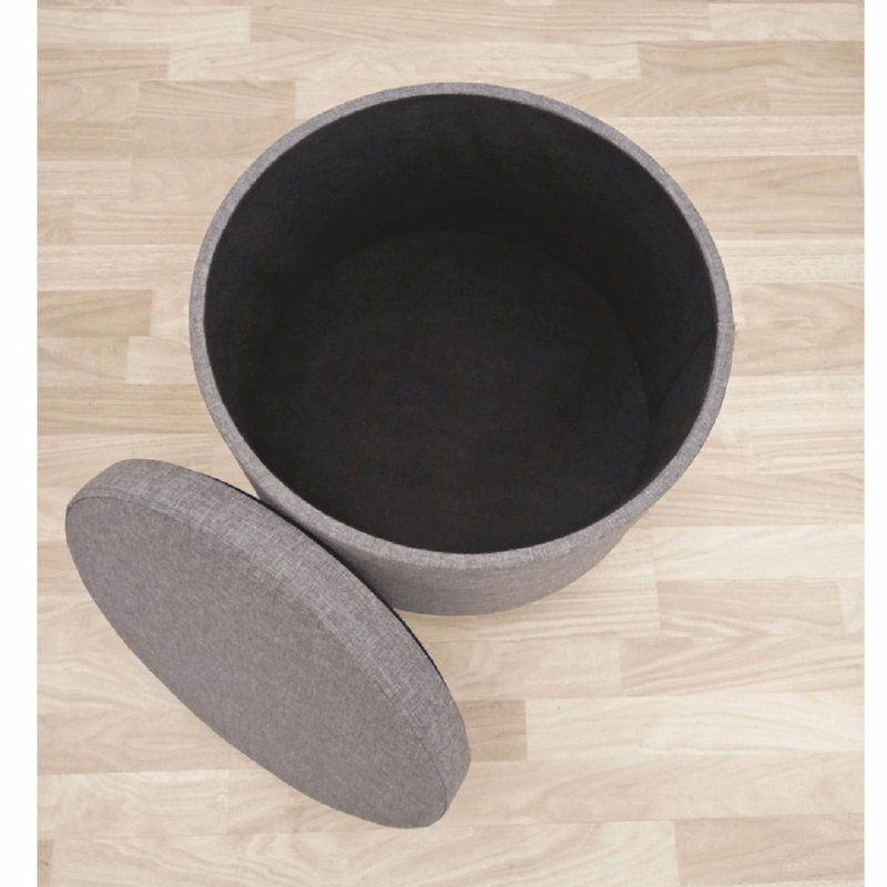 Casa si Gradina - Mobilier - Scaune si fotolii - Tabureti - Taburet cu spatiu pentru depozitare, material gri, SAMIR - Infinity.ro