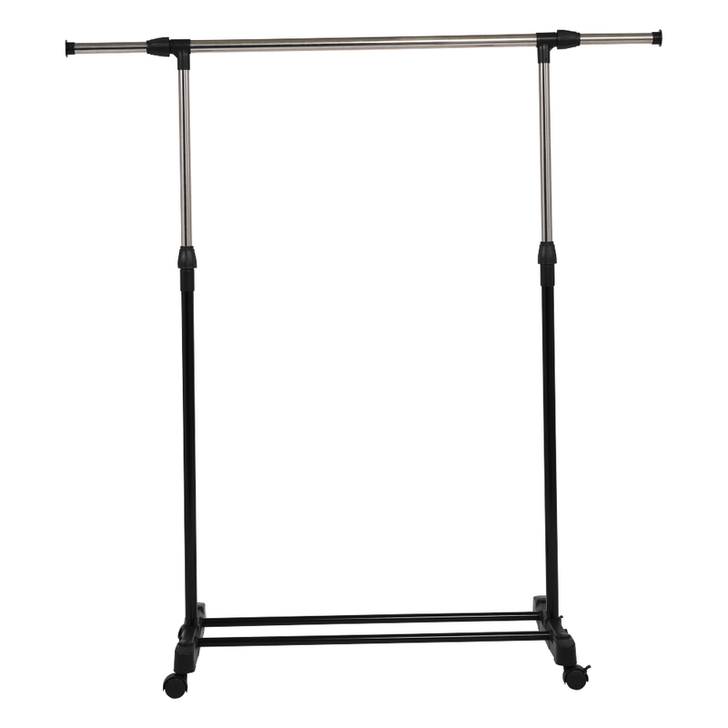Casa si Gradina - Mobilier - Organizare si depozitare - Cuiere - Cuier mobil, inox/plastic negru, HILAR - Infinity.ro