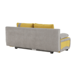 Casa si Gradina - Mobilier - Canapele si coltare - Canapele - Coltar extensibil, gri maroniu/galben, BOLIVIA - Infinity.ro