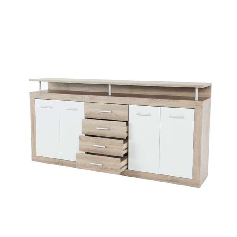 Casa si Gradina - Mobilier - Comode si corpuri - Comode - Comoda, stejar sonoma/alba, JUNO - JACHIM NEW - Infinity.ro