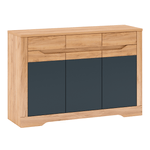 Casa si Gradina - Mobilier - Biblioteci si rafturi - Rafturi - Scrin E, stejar craft artizanal / gri grafit, FIDEL - Infinity.ro