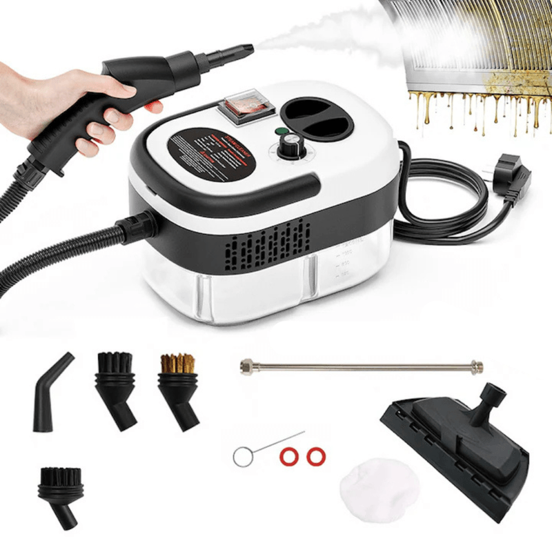 Electronice si Electrocasnice - Ingrijirea tesaturilor - Aparate de calcat cu aburi - Aparat de Curatat cu Abur IDAMAKON 2500W Rezervor 1200 ml Incalzire 10S Multifunctional - Infinity.ro