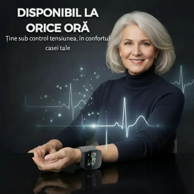 Ingrijire personala si Cosmetice - Sanatate si wellness - Aparate medicale - Tensiometre - Tensiometru pentru incheietura mainii, ecran tactil, automat, precizie ridicata, negru - Infinity.ro