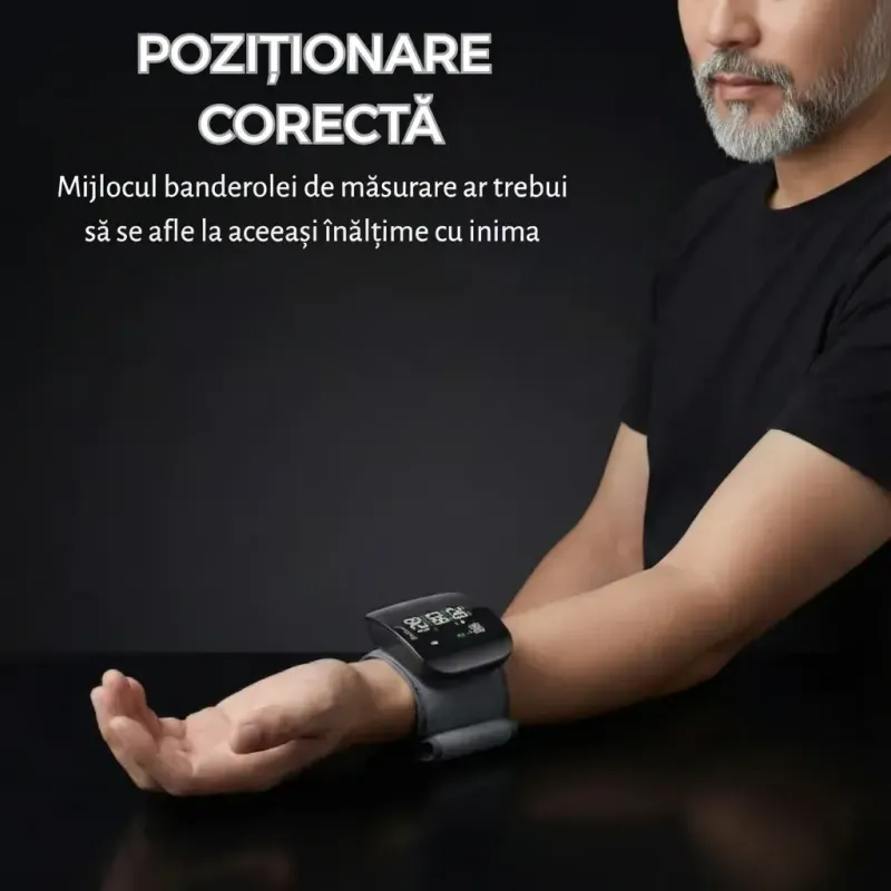 Ingrijire personala si Cosmetice - Sanatate si wellness - Aparate medicale - Tensiometre - Tensiometru pentru incheietura mainii, ecran tactil, automat, precizie ridicata, negru - Infinity.ro