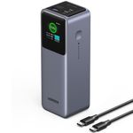 Laptop, Telefoane si Tablete - Telefoane mobile si accesorii - Accesorii Telefoane - Baterii externe - Baterie Externa cu Display Digital, 20000mAh, USB, 2x Type-C, 200W, QC, PD, 5V/3A - Ugreen PB722 (35525B) - Grey - Infinity.ro