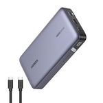 Laptop, Telefoane si Tablete - Telefoane mobile si accesorii - Accesorii Telefoane - Baterii externe - Baterie Externa cu Display Digital, USB, 2x Type-C, 25000mAh, PD3.0, 145W, 5V/3A - Ugreen PB205 (90597A) - Space Gray - Infinity.ro