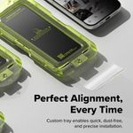 Laptop, Telefoane si Tablete - Telefoane mobile si accesorii - Accesorii Telefoane - Folii protectie telefoane - Folie pentru iPhone 17 Pro Max (set 2) - Ringke Easy Slide Privacy Tempered Glass - Black - Infinity.ro