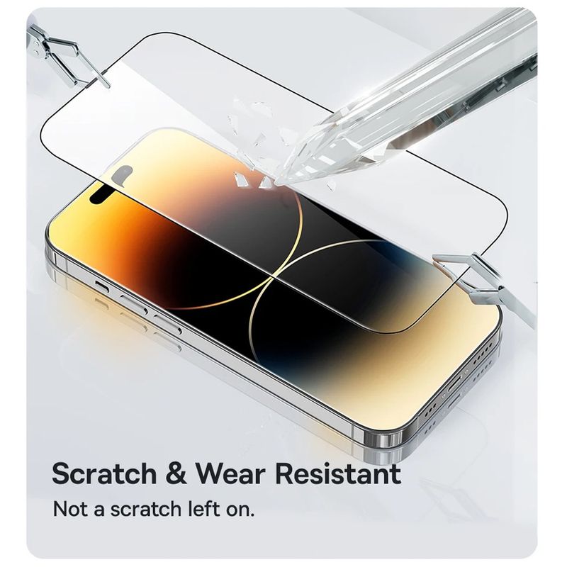 Laptop, Telefoane si Tablete - Telefoane mobile si accesorii - Accesorii Telefoane - Folii protectie telefoane - Folie pentru iPhone 17 Pro Max - ANANK 2.5D 5X Reinforced Full Glass Screen Protector - Black - Infinity.ro