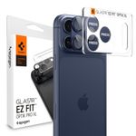 Laptop, Telefoane si Tablete - Telefoane mobile si accesorii - Accesorii Telefoane - Folii protectie telefoane - Folie Camera pentru iPhone 17 Pro - Spigen Glas.tR Optik EZ Fit Pro XL (AGL10646) - Blue - Infinity.ro