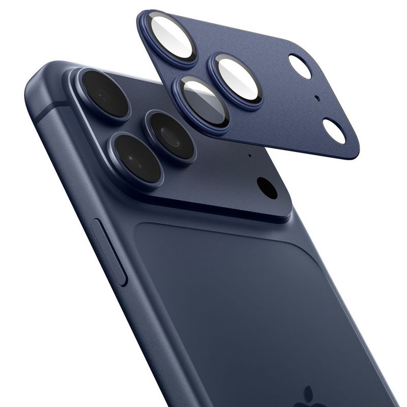 Laptop, Telefoane si Tablete - Telefoane mobile si accesorii - Accesorii Telefoane - Folii protectie telefoane - Folie Camera pentru iPhone 17 Pro - Spigen Glas.tR Optik EZ Fit Pro XL (AGL10646) - Blue - Infinity.ro
