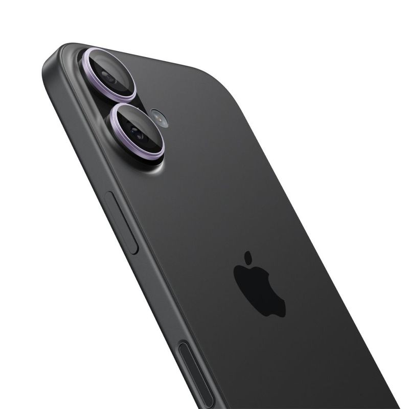 Laptop, Telefoane si Tablete - Telefoane mobile si accesorii - Accesorii Telefoane - Folii protectie telefoane - Folie Camera pentru iPhone 17 / iPhone 16 Plus / iPhone 16 (set 2) - Spigen Glas.tR Optik EZ Fit Pro (AGL10127) - Purple - Infinity.ro