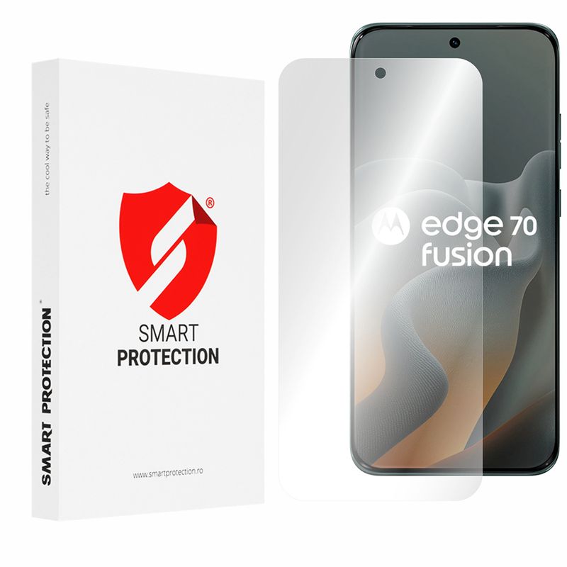 Laptop, Telefoane si Tablete - Telefoane mobile si accesorii - Accesorii Telefoane - Folii protectie telefoane - [Pachet 2x] Folie regenerabila premium Motorola Edge 70 Fusion - Smart Protection Classic - Clear - Infinity.ro
