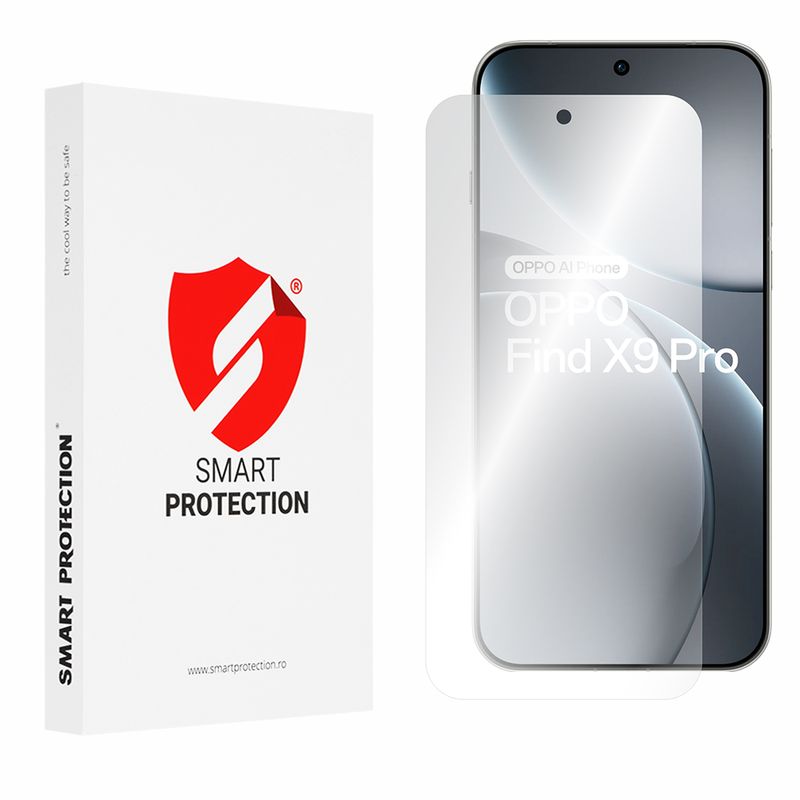 Laptop, Telefoane si Tablete - Telefoane mobile si accesorii - Accesorii Telefoane - Folii protectie telefoane - [Pachet 2x] Folie regenerabila premium Oppo Find X9 Pro - Smart Protection Classic - Clear - Infinity.ro