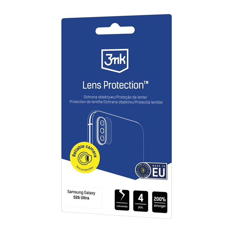 Laptop, Telefoane si Tablete - Telefoane mobile si accesorii - Accesorii Telefoane - Folii protectie telefoane - Folie pentru Samsung Galaxy S26 Ultra (set 4) - 3mk Lens Protection - Clear - Infinity.ro