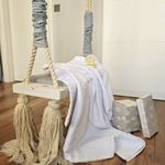Casa si Gradina - Textile si covoare - Lenjerii de pat - Lenjerii copii - Set 2 piese patut Kotonia Home Bebe - pled gofrat alb si cearceaf pat ranforce - 120x150 cm, decor iepurasi - Infinity.ro