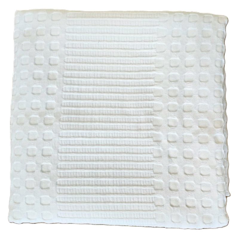 Casa si Gradina - Textile si covoare - Lenjerii de pat - Lenjerii copii - Set 2 piese patut Kotonia Home Bebe - pled gofrat alb si cearceaf pat ranforce - 120x150 cm, decor iepurasi - Infinity.ro