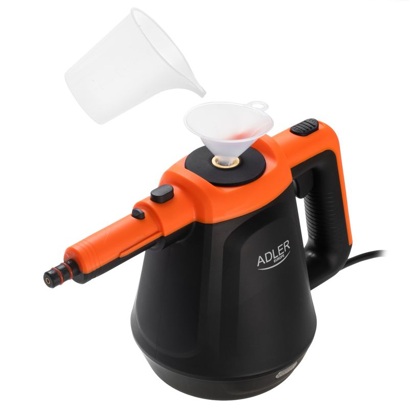 Electronice si Electrocasnice - Ingrijirea locuintei - Aparate de curatat cu abur - Aparat de curatat cu abur Adler AD7038bo, mop cu abur, 3.5 bar, 44g/min, 120C, 1200W (Max 2000W) - Infinity.ro
