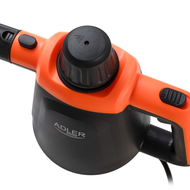 Electronice si Electrocasnice - Ingrijirea locuintei - Aparate de curatat cu abur - Aparat de curatat cu abur Adler AD7038bo, mop cu abur, 3.5 bar, 44g/min, 120C, 1200W (Max 2000W) - Infinity.ro
