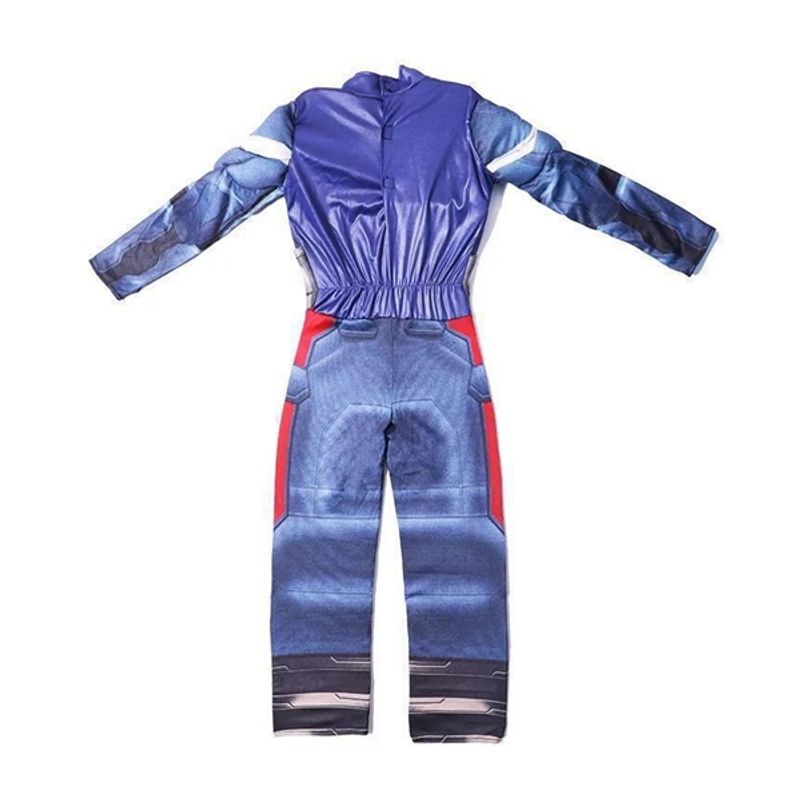 Jucarii, Copii si Bebe - Jucarii si jocuri - Jucarii de rol - Masti si costume copii - Costum cu muschi carnaval Captain America, 3-5 ani , 100-110 cm - Infinity.ro