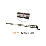 Auto si Moto - Electrice auto - Iluminare si semnalizare - Becuri auto - LED Bar Auto 126W, 12-32V, 8400 lumeni, 112 cm, 42 SMD LED Carguard - Infinity.ro