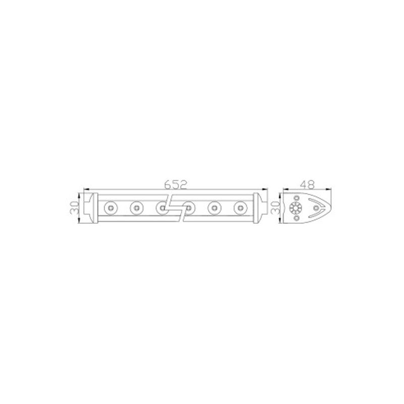 Auto si Moto - Electrice auto - Iluminare si semnalizare - Becuri auto - LED Bar Auto 72W, 12-32V, 4800 lumeni, 65 cm, 24 SMD LED Carguard - Infinity.ro