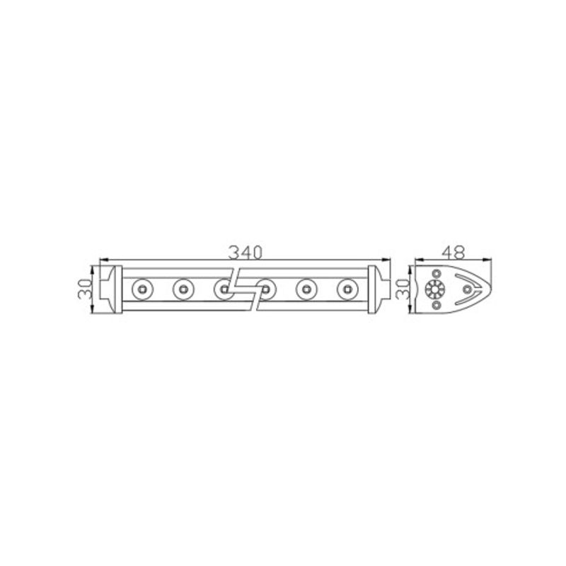 Auto si Moto - Electrice auto - Iluminare si semnalizare - Becuri auto - LED Bar Auto 36W, 12-32V, 2400 lumeni, 34 cm, 12 SMD LED Carguard - Infinity.ro