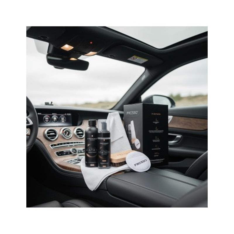 Auto si Moto - Intretinere auto - Produse curatare auto - Set Intretiere Piele Auto Fresso Leather Kit - Infinity.ro