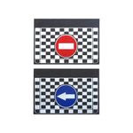 Auto si Moto - Piese auto si accesorii - Caroserie - Ornamente exterior auto - Set 2 Buc Aparatori Noroi 3D Camion 40X45 CM - Infinity.ro