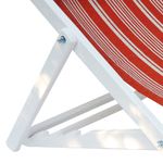 Casa si Gradina - Gradina si terasa - Mobilier exterior - Scaune si sezlonguri gradina - Sezlong MONTE CARLO - orange-alb - Infinity.ro