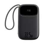 Laptop, Telefoane si Tablete - Telefoane mobile si accesorii - Accesorii Telefoane - Baterii externe - Baterie externa 20000 mAh Baseus EnerFill FC31, 22.5W, USB-C, Lightning, USB-A, Cabluri integrate, Display LED, Negru - Infinity.ro