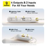 Laptop, Telefoane si Tablete - Telefoane mobile si accesorii - Accesorii Telefoane - Baterii externe - Acumulator extern EnerFill FC31 Digital Display 10.000 mAh, 22.5W, cu cablu USB-C si Lightning incorporat, Alb - Infinity.ro