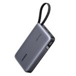 Laptop, Telefoane si Tablete - Telefoane mobile si accesorii - Accesorii Telefoane - Baterii externe - Power Bank (55992B), Ugreen, Fast Charging, Digital Display, USB, Type-C, Built-In USB-C Cable, 145W, 20000mAh - Grey - Infinity.ro