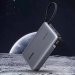 Laptop, Telefoane si Tablete - Telefoane mobile si accesorii - Accesorii Telefoane - Baterii externe - Power Bank (55992B), Ugreen, Fast Charging, Digital Display, USB, Type-C, Built-In USB-C Cable, 145W, 20000mAh - Grey - Infinity.ro