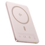 Laptop, Telefoane si Tablete - Telefoane mobile si accesorii - Accesorii Telefoane - Baterii externe - Acumulator extern Baseus PicoGo AM41, Ultra-Slim, Qi2 Magnetic, 10.000 mAh, 27W Roz - Infinity.ro