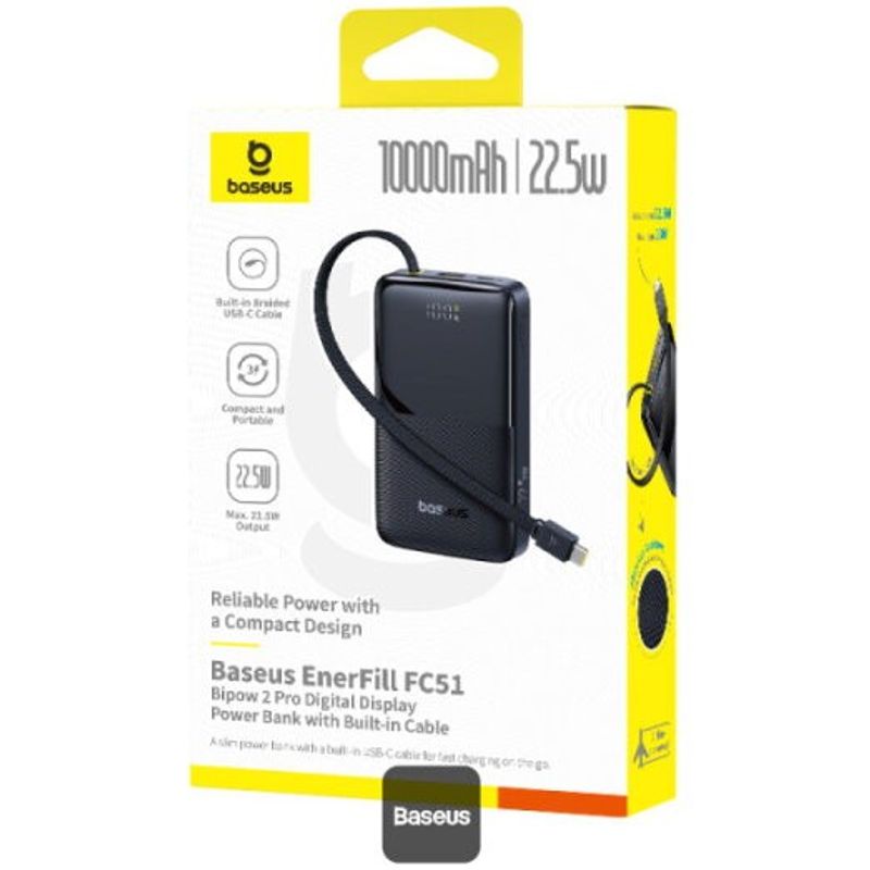 Laptop, Telefoane si Tablete - Telefoane mobile si accesorii - Accesorii Telefoane - Baterii externe - Baterie externa Baseus, model EnerFill FC51 Bipow 2 Pro, capacitate 30000mAh, 22.5W, 1 x USB, 1 x USB Type-C - Infinity.ro