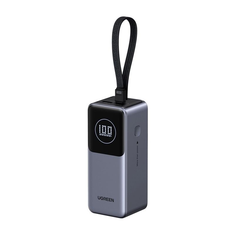 Laptop, Telefoane si Tablete - Telefoane mobile si accesorii - Accesorii Telefoane - Baterii externe - Baterie Externa cu Display Digital, 20000mAh, USB, 2x Type-C, 130W, 20000mAh - Ugreen PB723 (55365B) - Grey - Infinity.ro