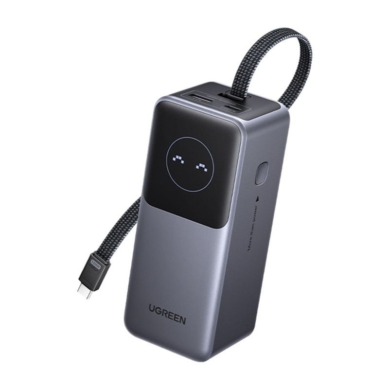 Laptop, Telefoane si Tablete - Telefoane mobile si accesorii - Accesorii Telefoane - Baterii externe - Baterie Externa cu Display Digital, 20000mAh, USB, 2x Type-C, 130W, 20000mAh - Ugreen PB723 (55365B) - Grey - Infinity.ro