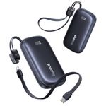 Laptop, Telefoane si Tablete - Telefoane mobile si accesorii - Accesorii Telefoane - Baterii externe - Baterie externa 10000 mAh Baseus EnerFill FC21, 22.5W, 1 x Cablu USB-C / Lightning, 1x Port USB, Negru - Infinity.ro