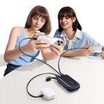 Laptop, Telefoane si Tablete - Telefoane mobile si accesorii - Accesorii Telefoane - Baterii externe - Baterie externa 10000 mAh Baseus EnerFill FC21, 22.5W, 1 x Cablu USB-C / Lightning, 1x Port USB, Negru - Infinity.ro