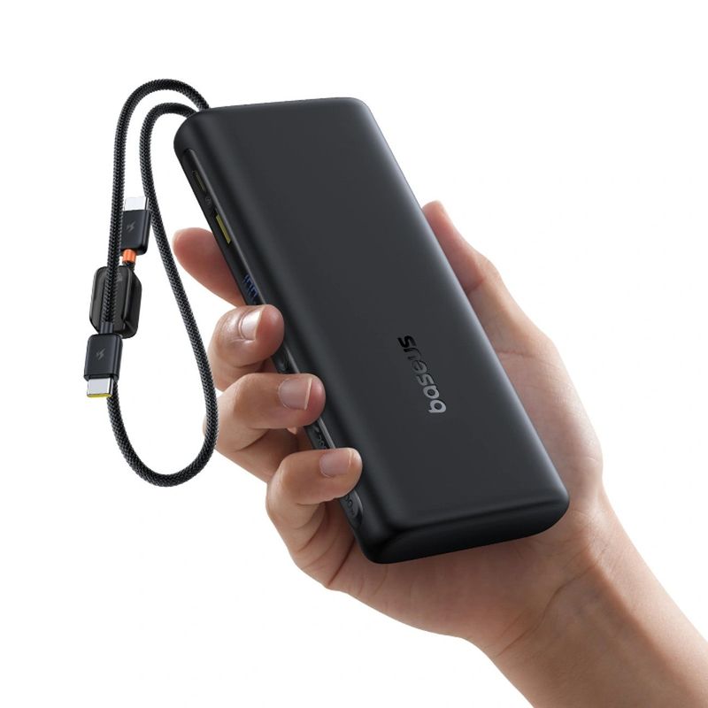 Laptop, Telefoane si Tablete - Telefoane mobile si accesorii - Accesorii Telefoane - Baterii externe - Acumulator extern Baseus EnerFill FC41 20.000 mAh, 100W, Digital Display, cablu USB-C inclus, Negru - Infinity.ro