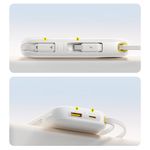 Laptop, Telefoane si Tablete - Telefoane mobile si accesorii - Accesorii Telefoane - Baterii externe - Baterie externa 20000 mAh Baseus EnerFill FC31, 22.5W, USB-C, Lightning, USB-A, Cabluri integrate, Display LED, Alb - Infinity.ro