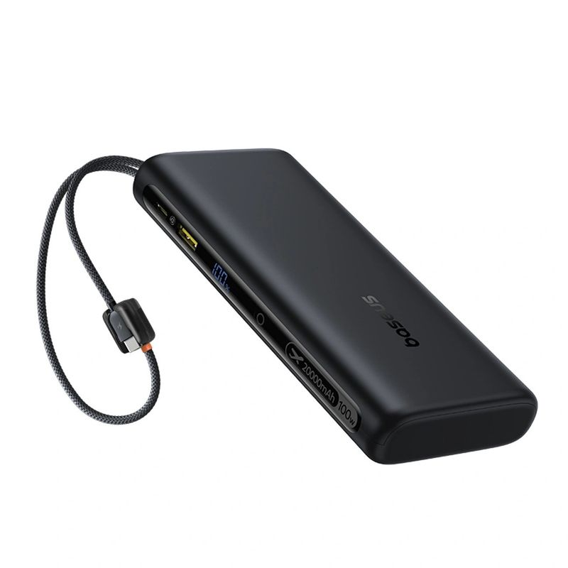 Laptop, Telefoane si Tablete - Telefoane mobile si accesorii - Accesorii Telefoane - Baterii externe - Acumulator extern Baseus EnerFill FC41 20.000 mAh, 100W, Digital Display, cablu USB-C inclus, Negru - Infinity.ro