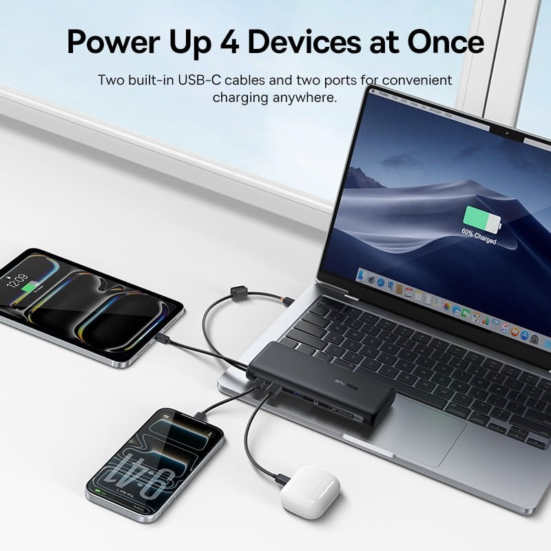 Laptop, Telefoane si Tablete - Telefoane mobile si accesorii - Accesorii Telefoane - Baterii externe - Acumulator extern Baseus EnerFill FC41 20.000 mAh, 100W, Digital Display, cablu USB-C inclus, Negru - Infinity.ro