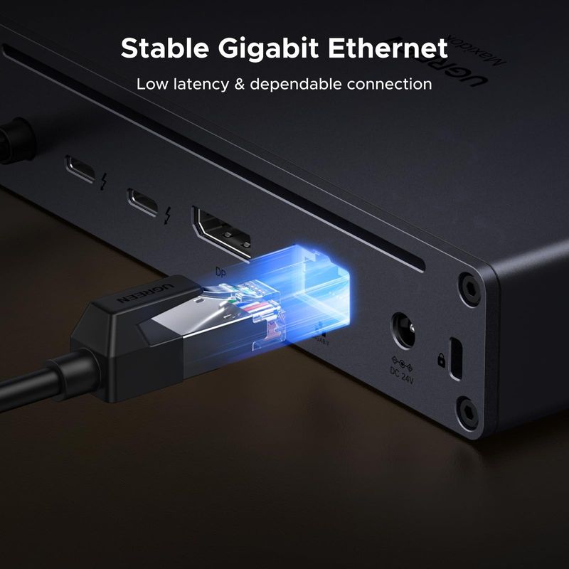Laptop, Telefoane si Tablete - Telefoane mobile si accesorii - Accesorii Telefoane - Baterii externe - Docking Station UGREEN 10-in-1 Thunderbolt 5, Gigabit Ethernet, 8K, multicolor - Infinity.ro