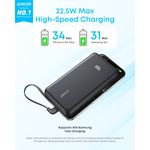Laptop, Telefoane si Tablete - Telefoane mobile si accesorii - Accesorii Telefoane - Baterii externe - Baterie externa Anker Zolo 20.000 mAh, 22.5W, USB-C si USB-A, Alb, 14.07x7.17x2.77cm - Infinity.ro