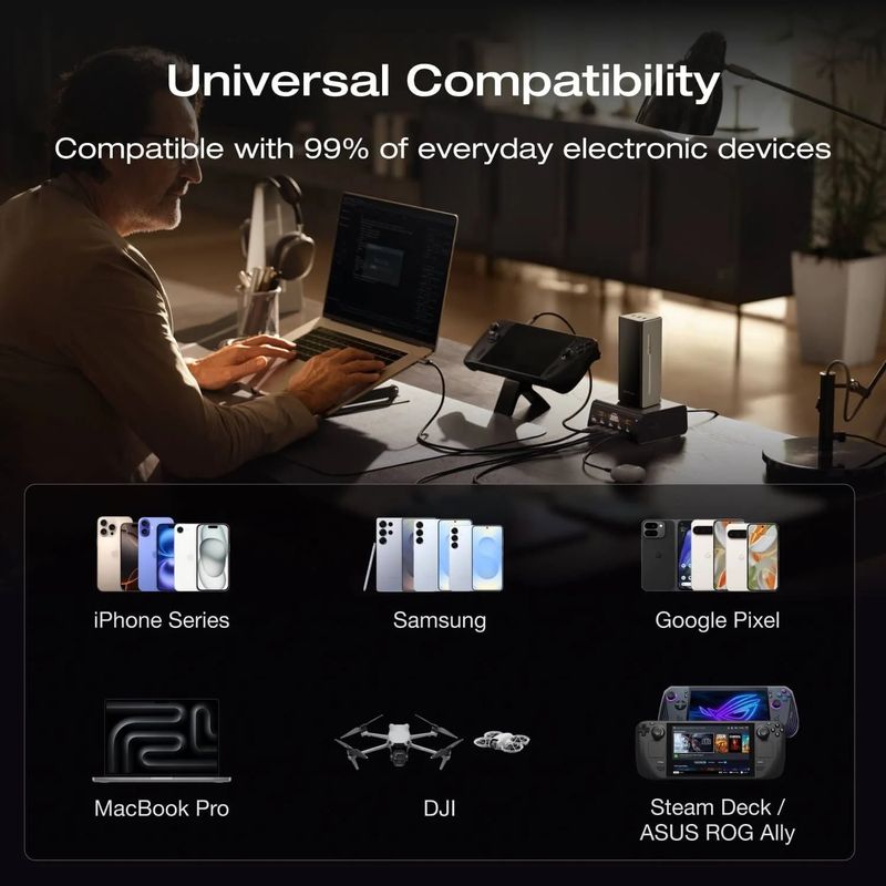 Laptop, Telefoane si Tablete - Telefoane mobile si accesorii - Accesorii Telefoane - Baterii externe - Baterie externa EcoFlow RAPID Pro 20000 mAh, 230W, cablu incorporat - Infinity.ro