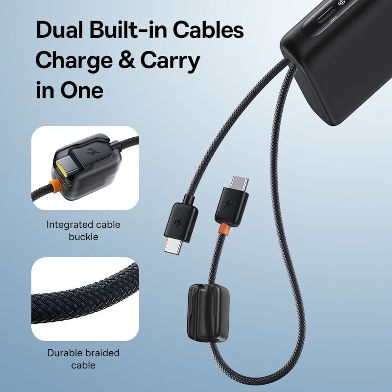 Laptop, Telefoane si Tablete - Telefoane mobile si accesorii - Accesorii Telefoane - Baterii externe - Acumulator extern Baseus EnerFill FC41 20.000 mAh, 100W, Digital Display, cablu USB-C inclus, Negru - Infinity.ro